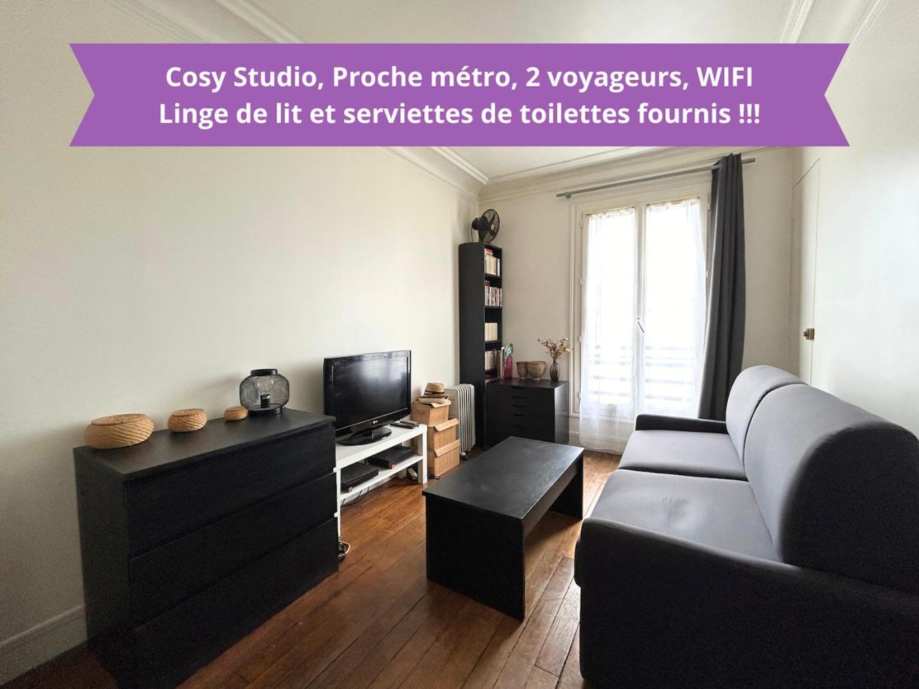 Cosy Studio - Proche Metro - 2 Voyageurs Apartment Levallois-Perret Luaran gambar